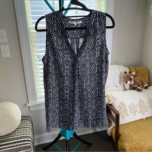 Violet & Claire Blue and Black Blouse